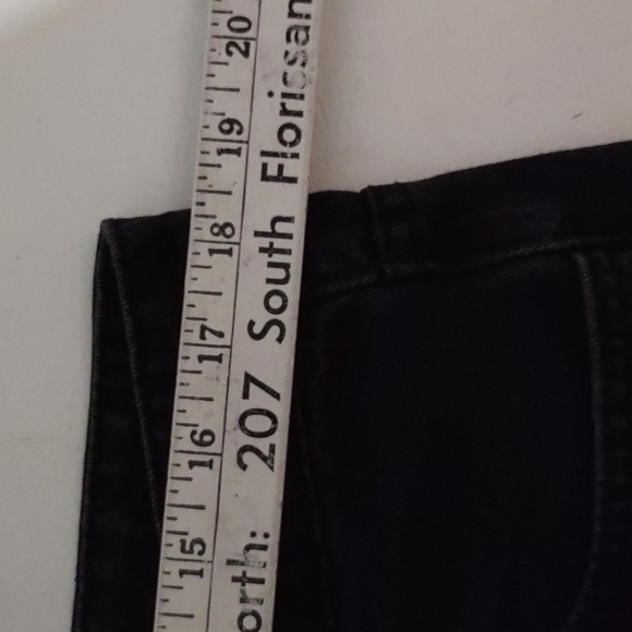 Black Goth Rock and roll emo pants black denim jeans for men size XL - Picture 12 of 14